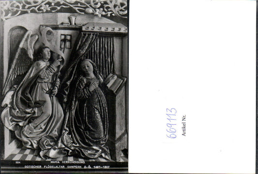 669113,Gampern Gotischer Flügelaltar Maria Verkündigung