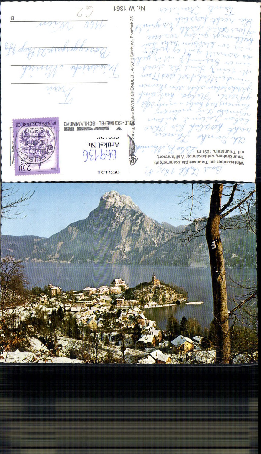 669136,Traunkirchen Traunsee Salzkammergut im Winter