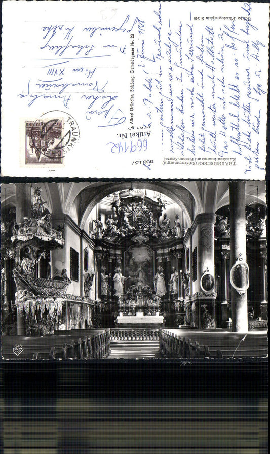 669142,Traunkirchen Salzkammergut Kircheninneres Fischer-Kanzel