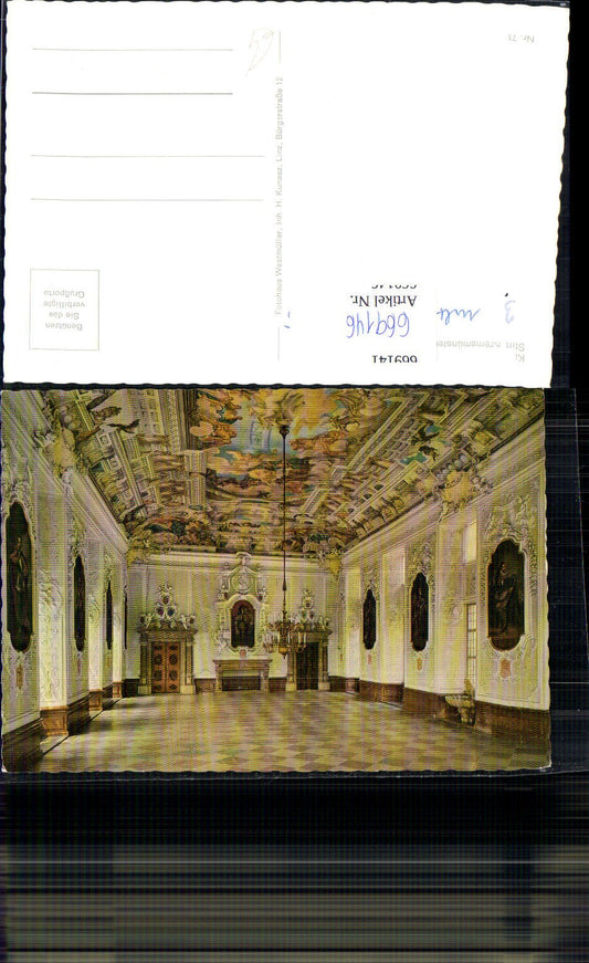 669146,Stift Kremsmünster Innenansicht Kaisersaal