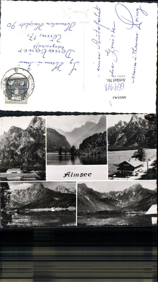 669148,Mehrbild Ak Almsee Grünau im Almtal