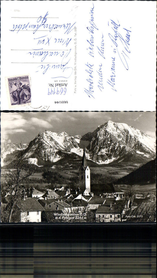 669149,Foto Ak Windischgarsten m. d. Pyhrgas pub Foto Ida Oth 2172
