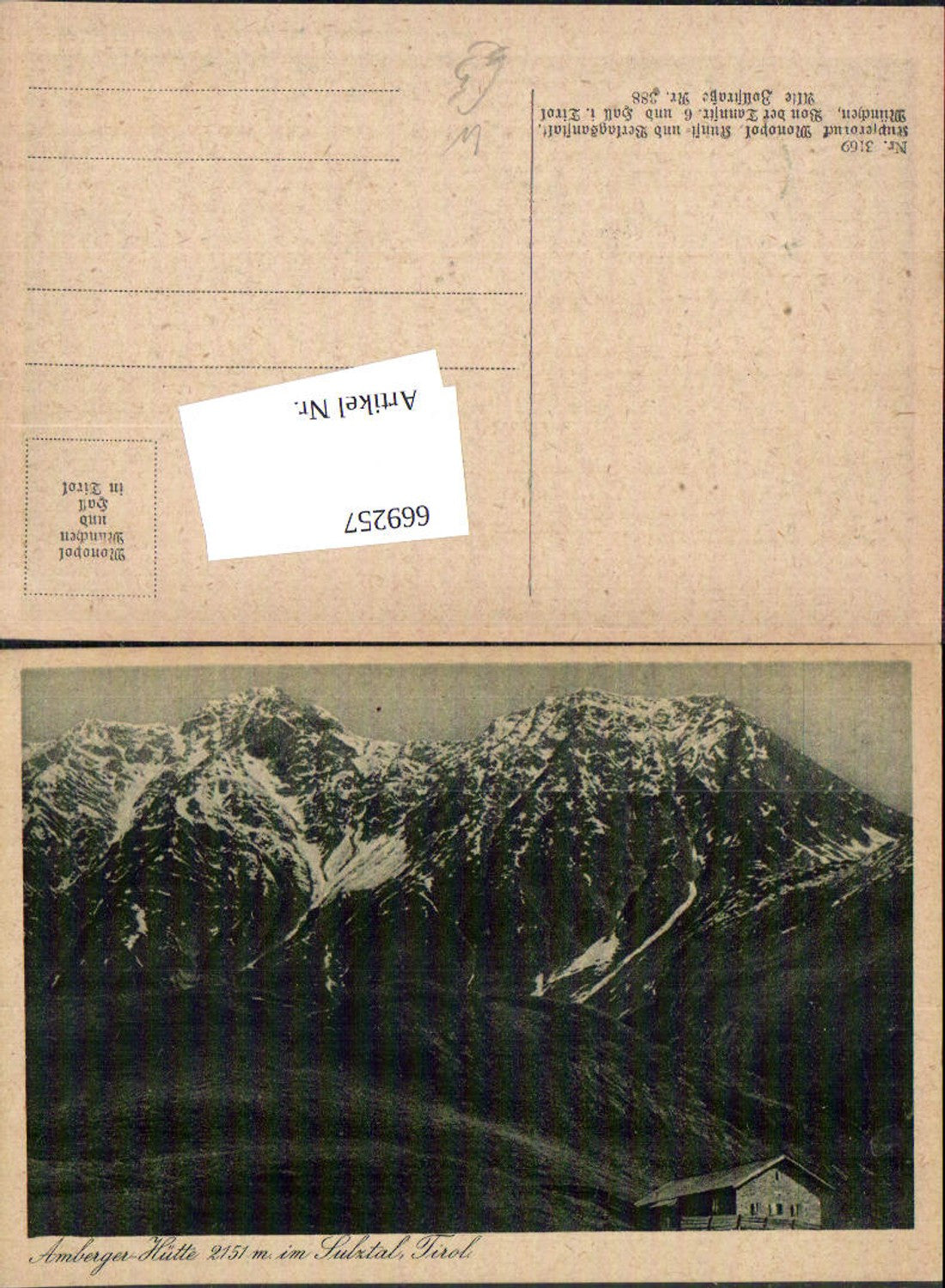 Alte Ansichtskarte – Old Postcard