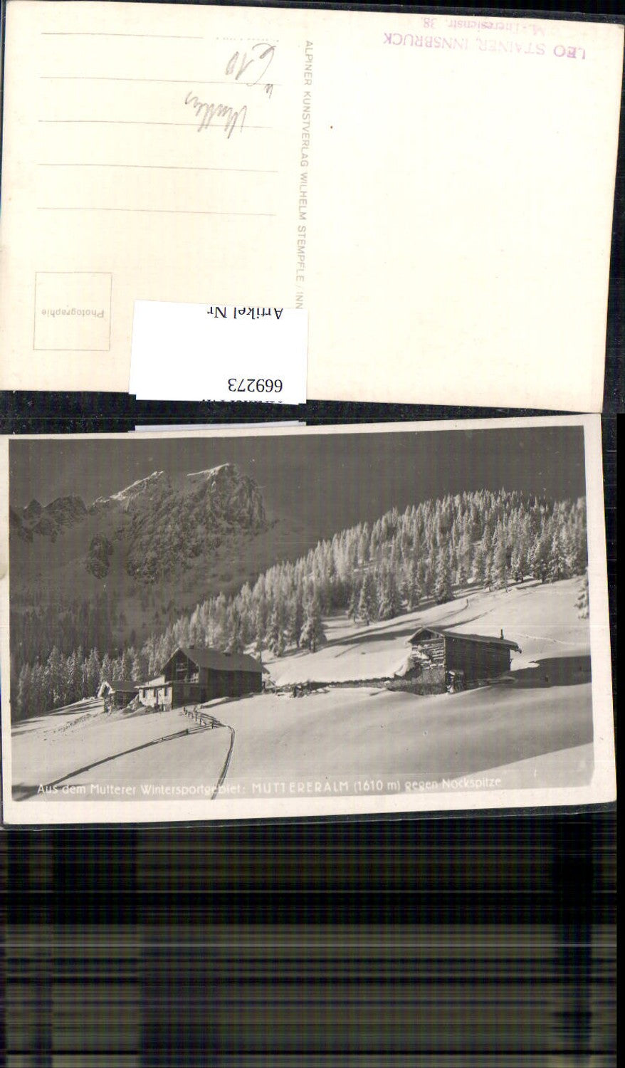 Alte Ansichtskarte – Old Postcard