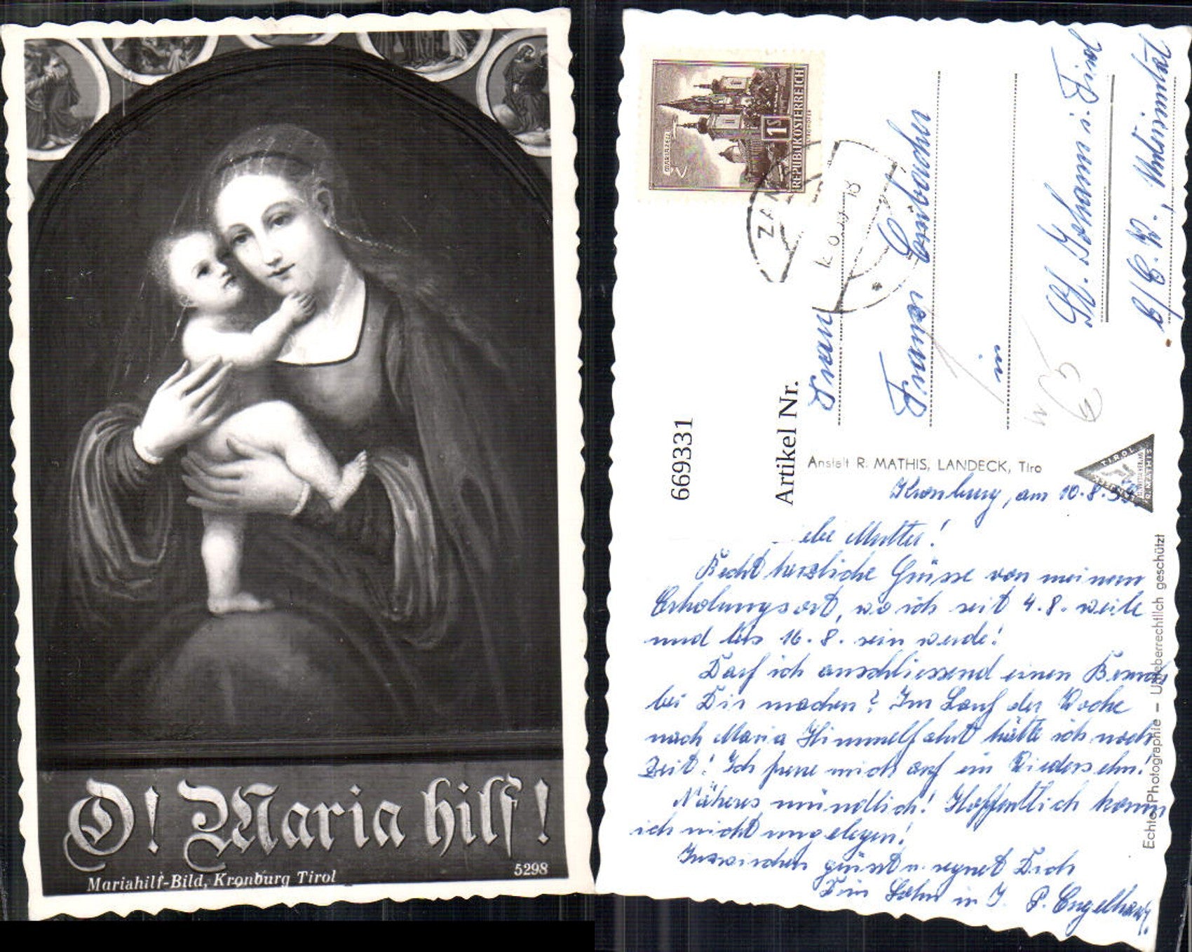 Alte Ansichtskarte – Old Postcard