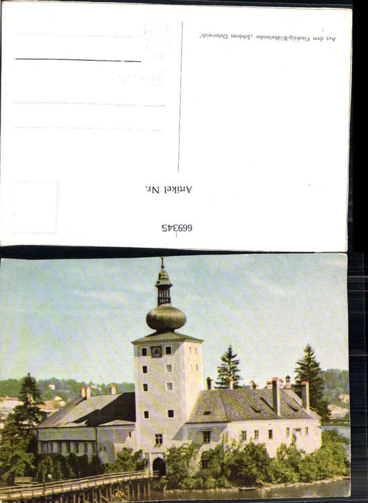 669345,Gmunden Schloss Orth pub Flechsig Bildkalender Schönes Österreich