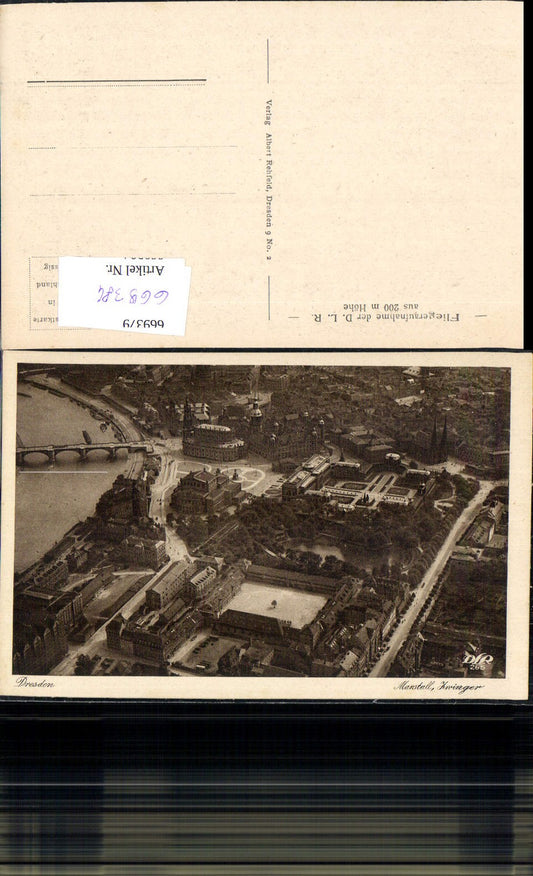 669384,Fliegeraufnahme Dresden Luftbild Marstall Zwinger