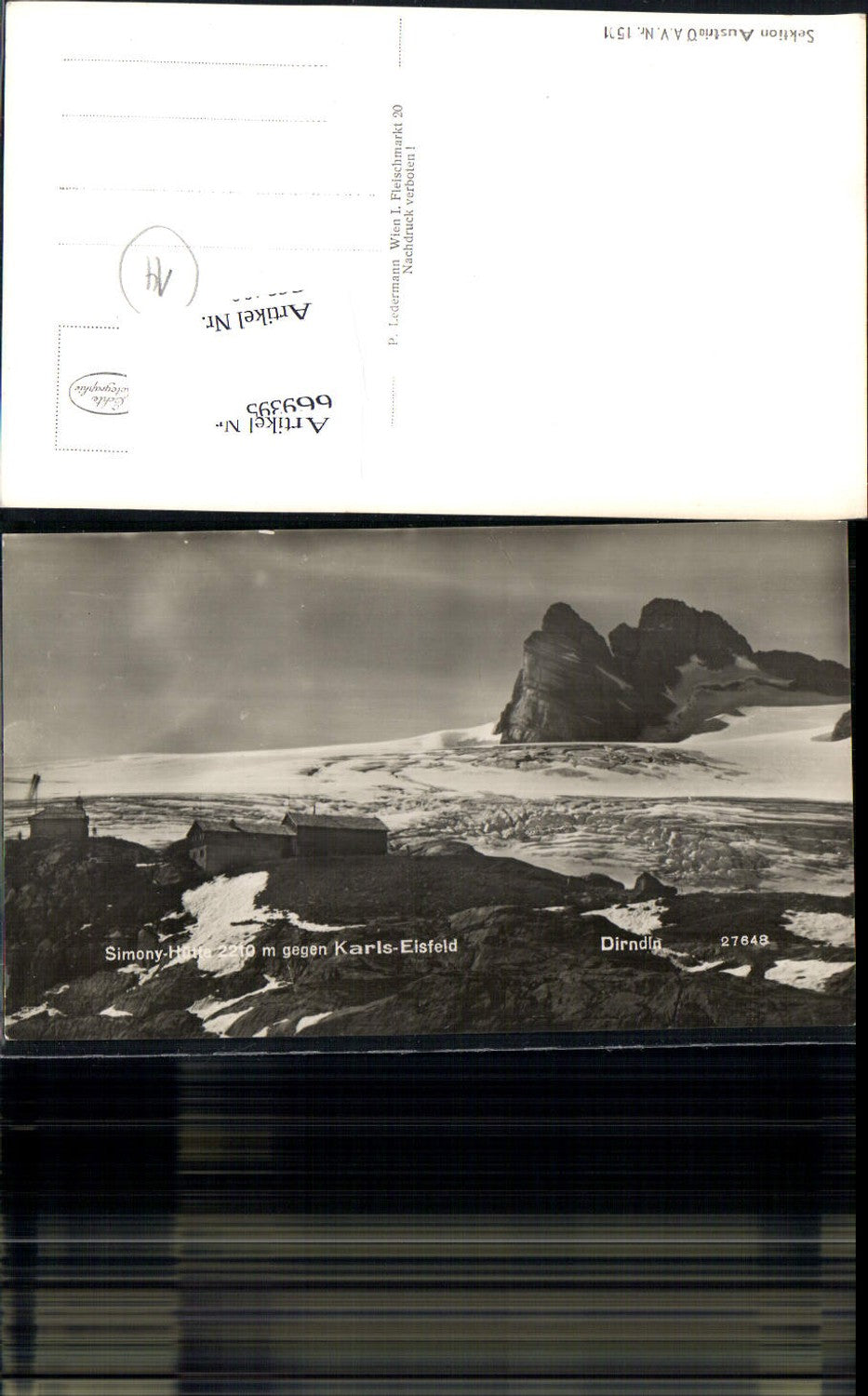 669395,Dachstein Simonyhütte b. Gosau Karls Eisfeld