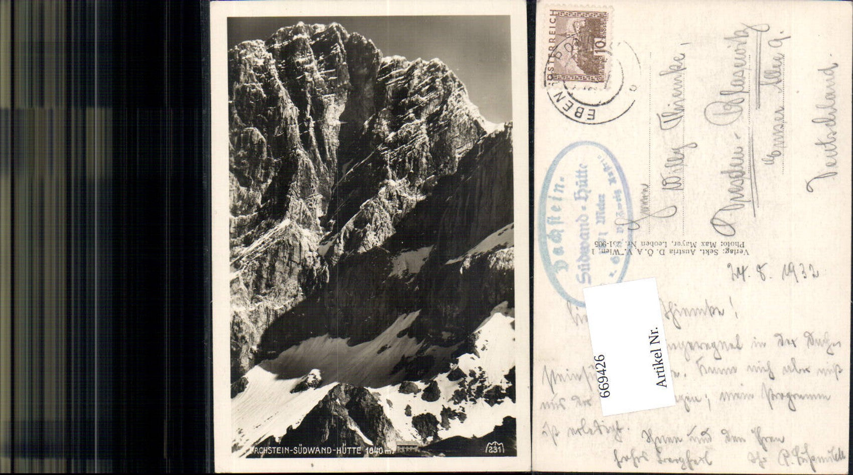 Alte Ansichtskarte – Old Postcard