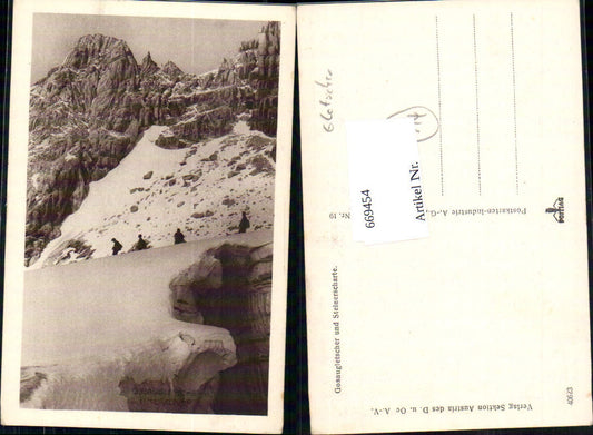 669454,Dachstein Gosau Gosaugletscher Steinerscharte Tourengeher