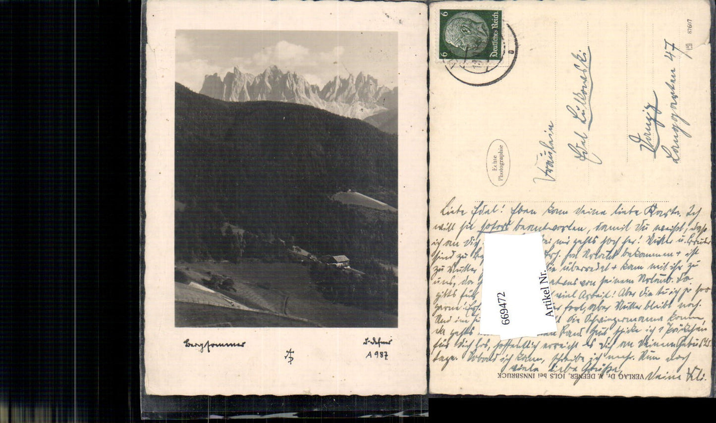 669472,Foto-AK Fotokunst Dr. Defner A 987 mountain summer
