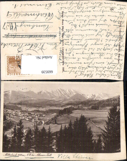 669539,Mitterbach am Erlaufsee b. Maria Zell