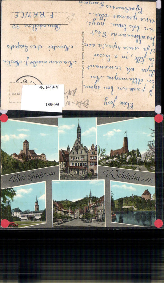 669651, Multi-image Ak Weinheim Views