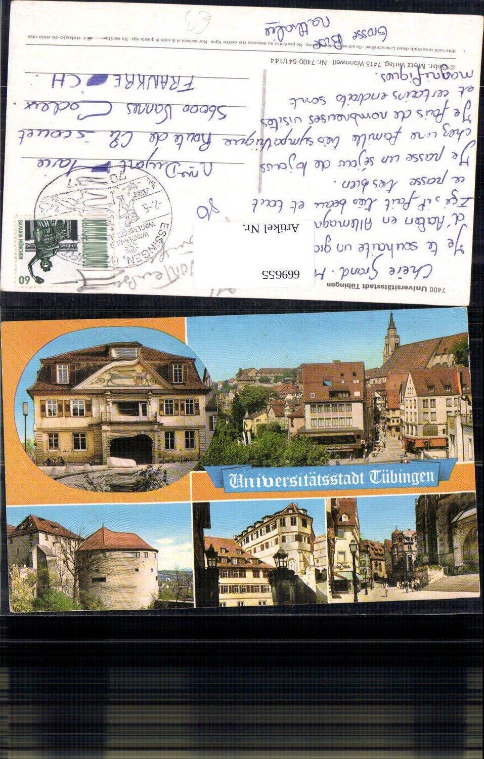 669655,Mehrbild Ak Universitätsstadt Tübingen