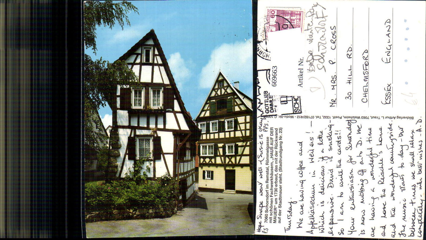 669663,Schorndorf im Remstal Römmelgasse Fachwerkhäuser