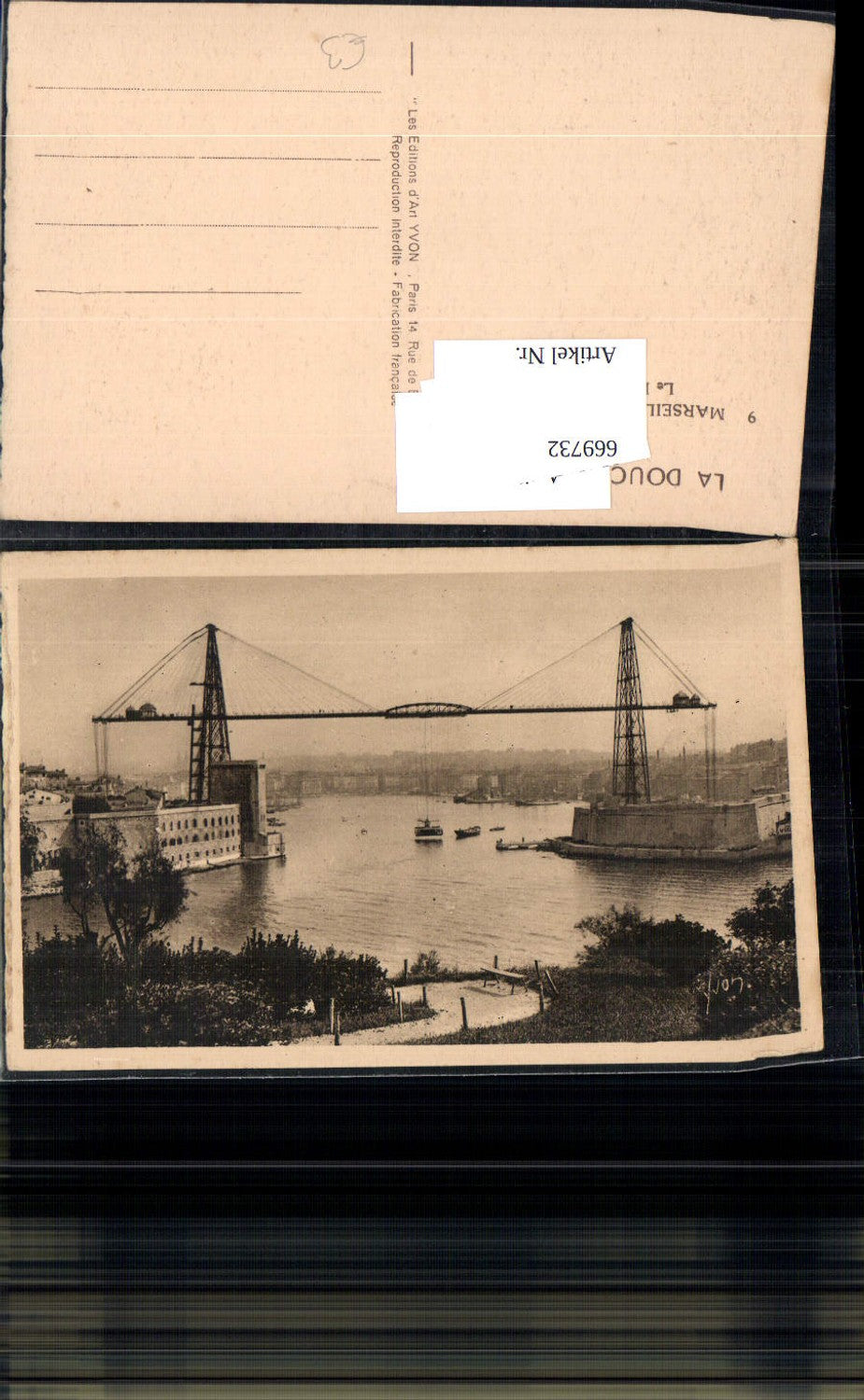 669732,Marseille Bouches-du-Rhone Le Pont transbordeur Brücke Transportbrücke France