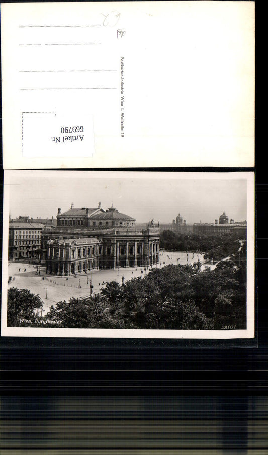669790,Foto Ak Wien Vienna Innere Stadt Burgtheater Theater Bauwerk