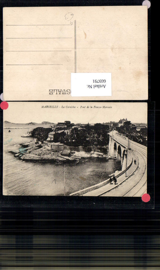 669791,Marseille La Corniche Pont de la Fausse-Monnaie Brücke Viadukt France