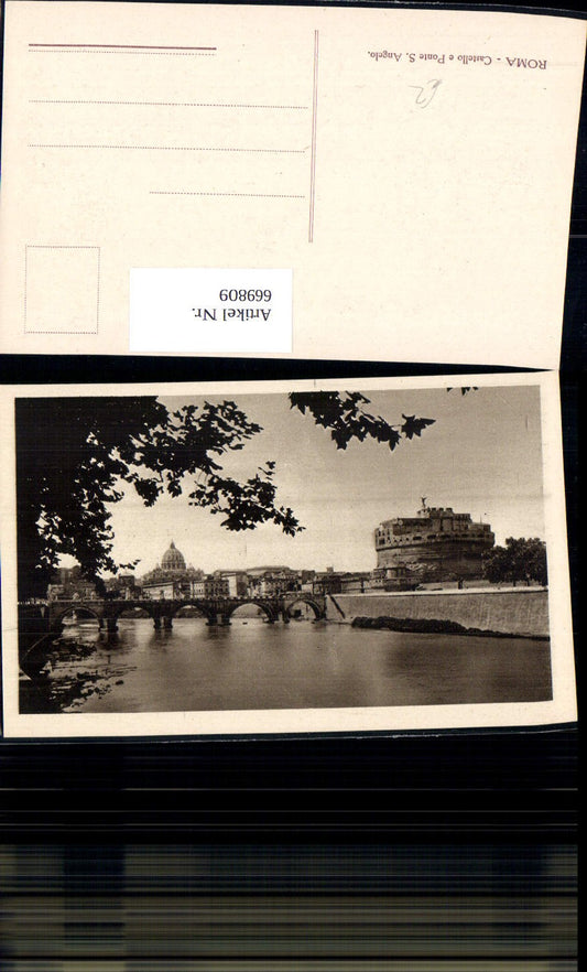 669809,Roma Rom Castello e Ponte S. Angelo Brücke Bauwerk Italy
