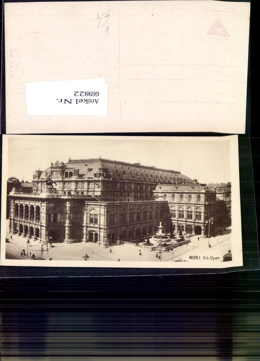 669822,Foto Ak Wien Vienna Innere Stadt Oper Staatsoper pub B.K.W.I. 119/19