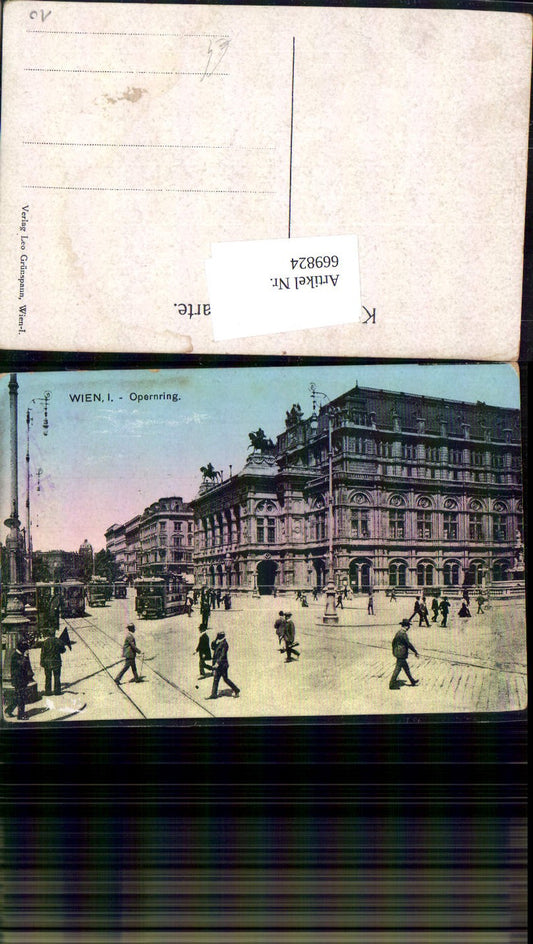 669824,Wien Vienna Innere Stadt Opernring Oper Staatsoper Straßenbahn