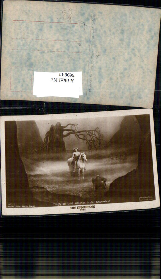 669841,Die Nibelungen Heldenepos Siegfried u. Alberich Nebelwiese pub Ross 675/2