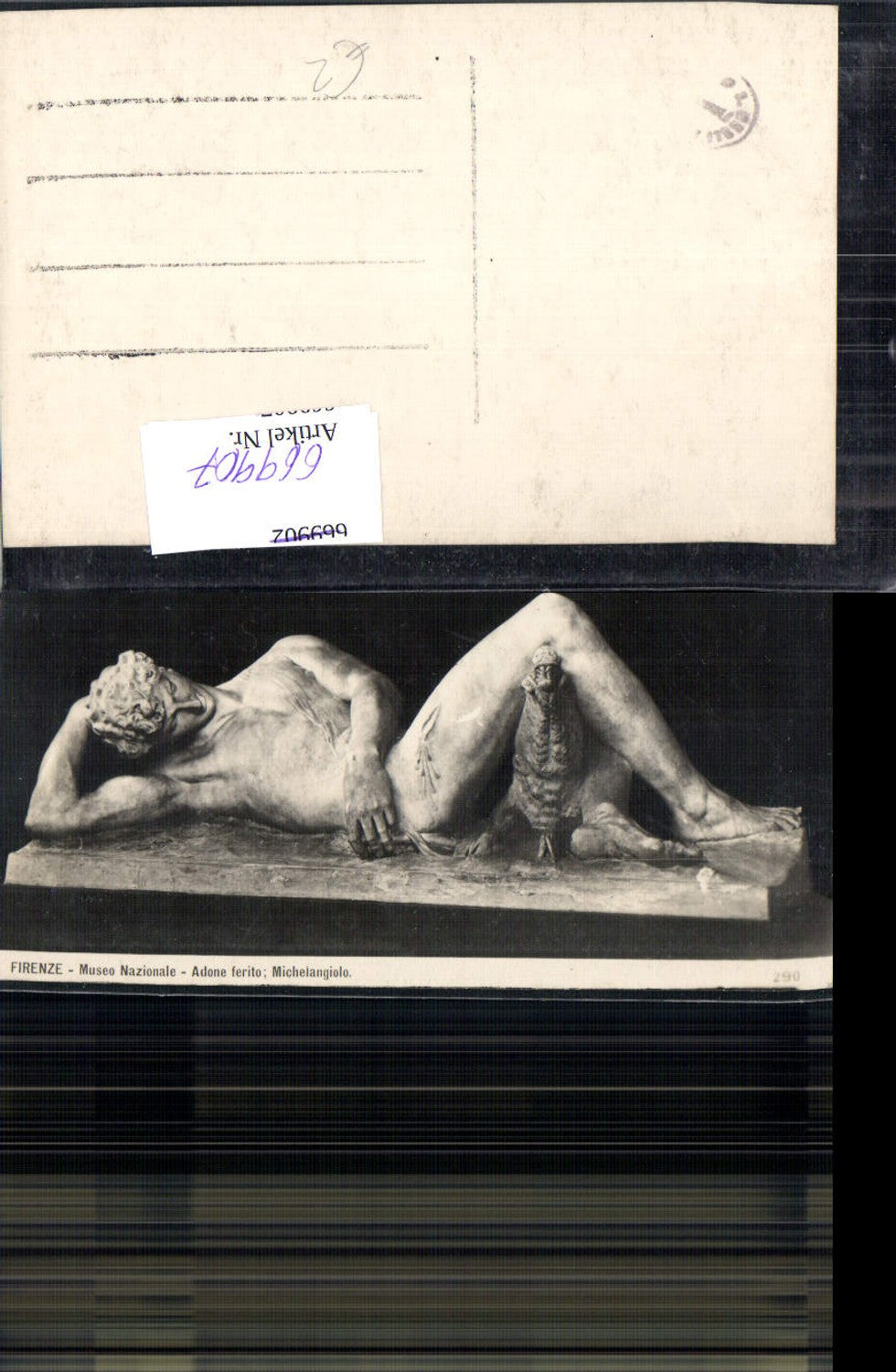 669907,Kunst Michelangiolo Adone ferito Firenze Florenz Statue Monument Erotik Akt