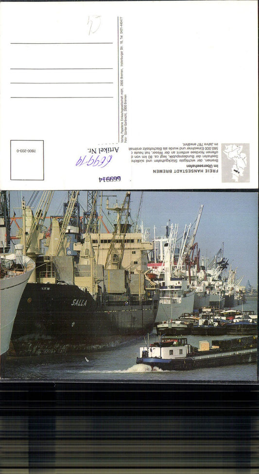669919,Schiffe Hochseeschiffe Salla Hafen Bremen Überseehafen