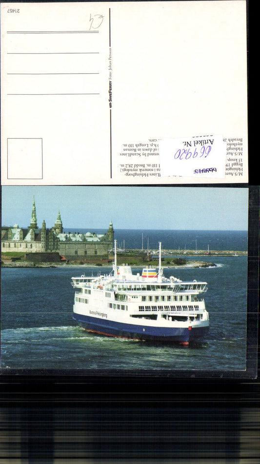 669920,M/S Aurora af Helsingborg Schiff Hochseeschiff Scand Lines