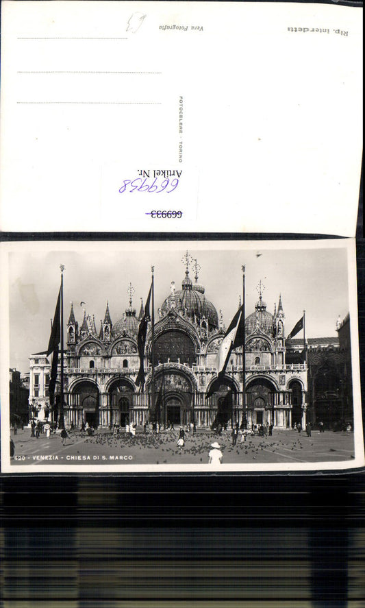 669938,Foto Ak Venezia Venedig Chiesa di S. Marco Kirche Markusplatz Dom Italy