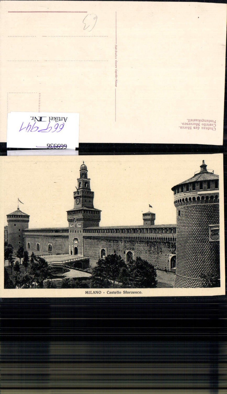 669941,Milano Mailand Castello Sforzesco Schloss Italy