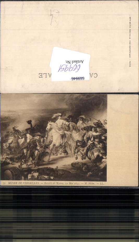 669951,Künstler Ak M. Heim Bataille de Roroy Schlacht Krieg Soldaten France