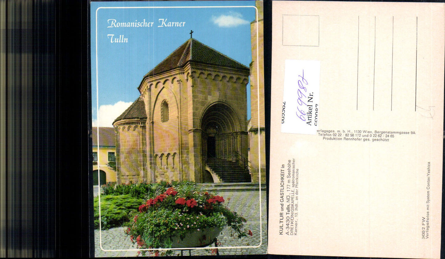 669987,Tulln an der Donau Dreikönigskapelle Romanischer Karner