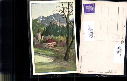 669989,Künstler Ak Breitenstein Ruine Klamm mit Kirchlein