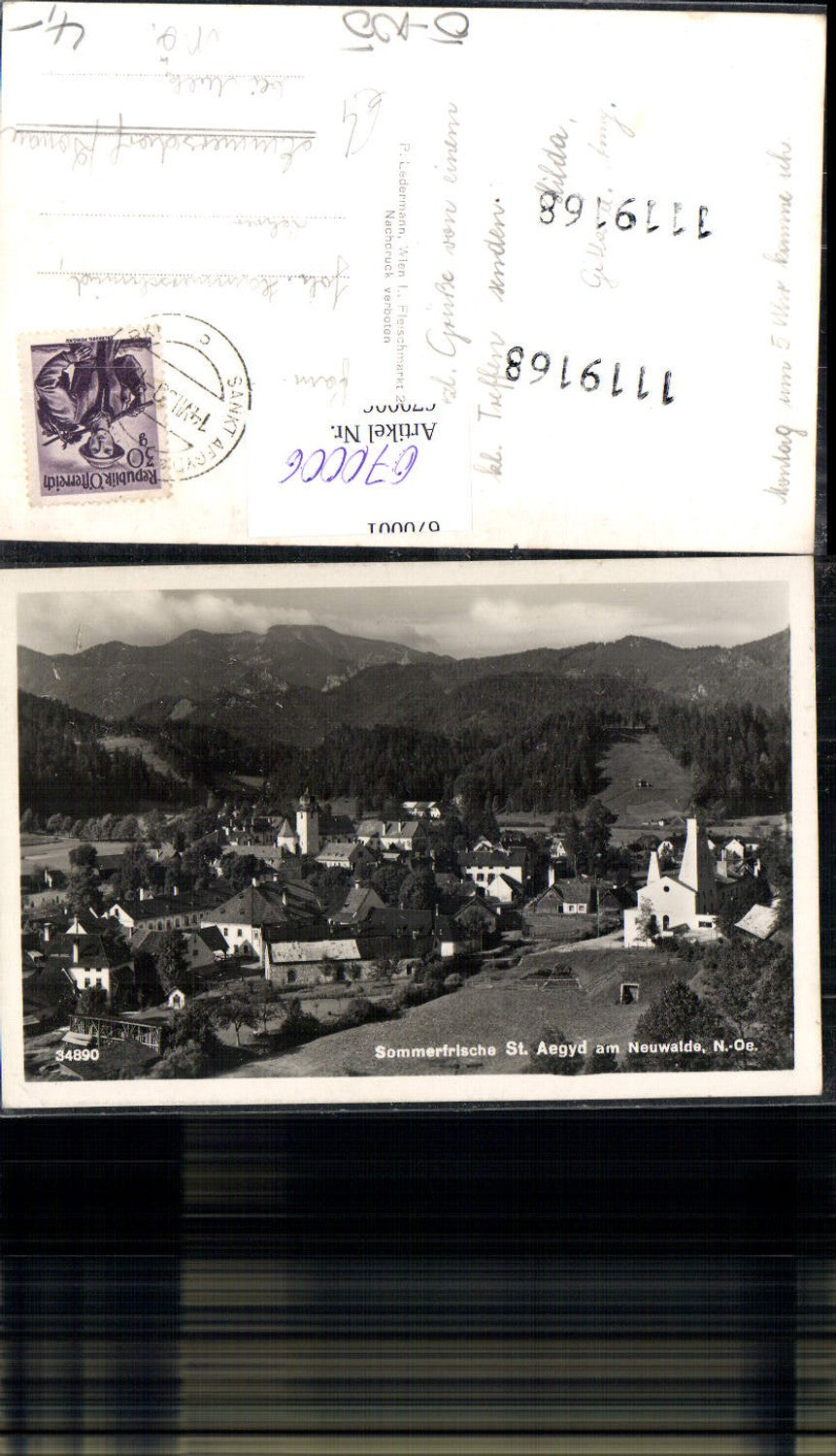 670006,Foto Ak Sankt Aegyd am Neuwalde Totale