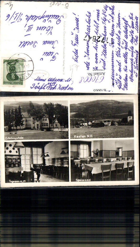 670008,Mehrbild Ak Kasten bei Böheimkirchen Erholungsheim Speisesaal Tagesraum