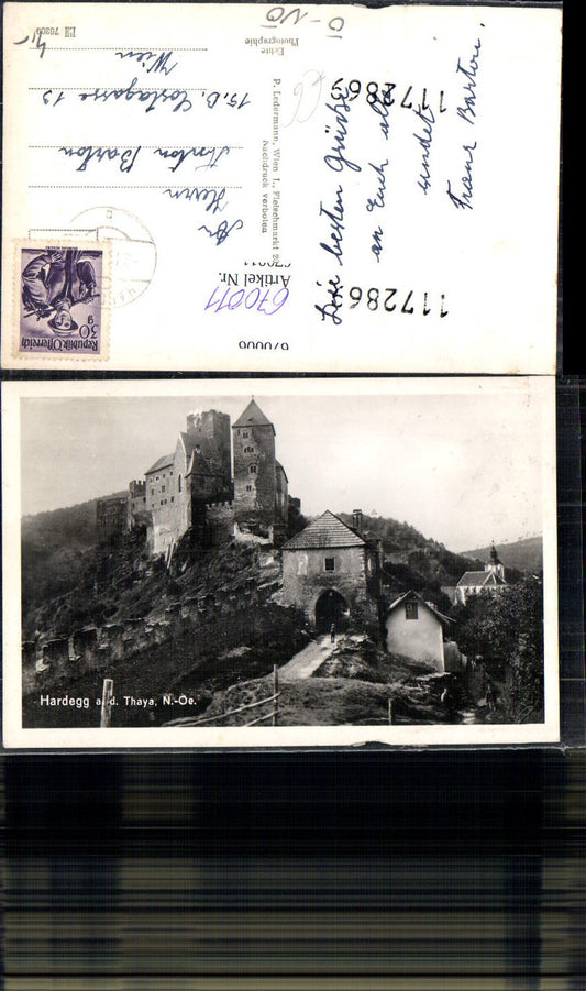 670011,Foto Ak Hardegg a. d. Thaya Burg Ruine