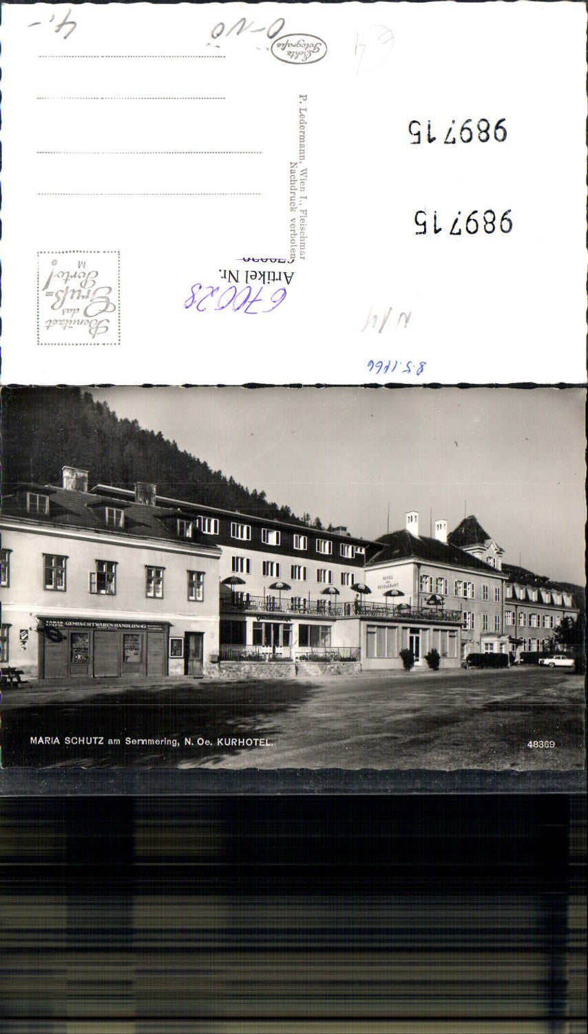 670028, Photo Ak Schottwien Maria Schutz a. Semmering Kurhotel