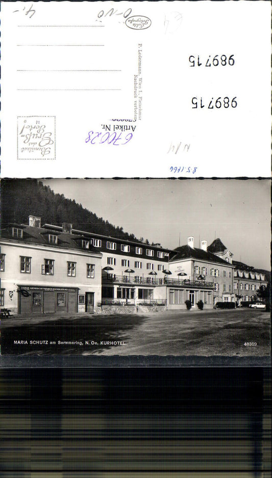 670028,Foto Ak Schottwien Maria Schutz a. Semmering Kurhotel
