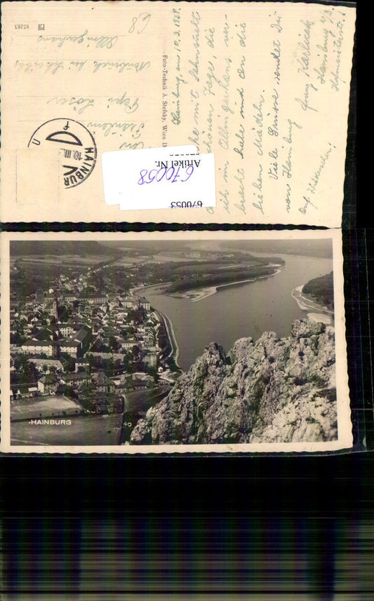 670058,Foto Ak Hainburg a. d. Donau Ansicht