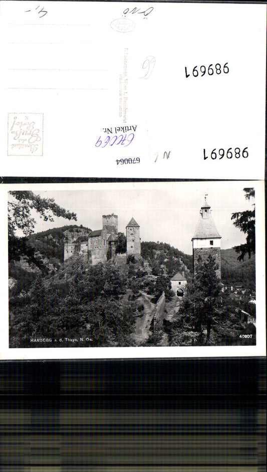 670069,Foto Ak Hardegg a. d. Thaya Burg