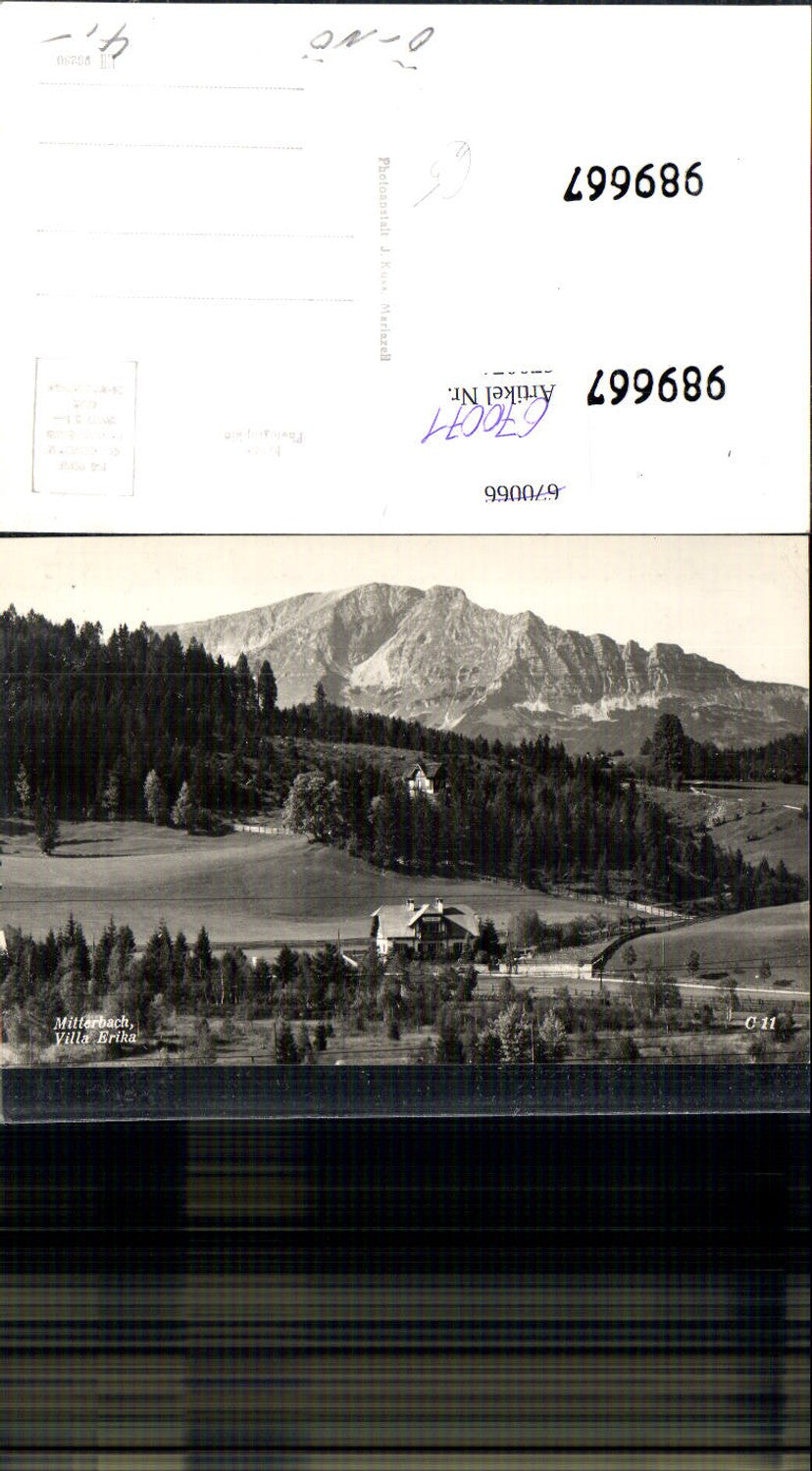 670071,Foto Ak Mitterbach a. Erlaufsee Villa Erika