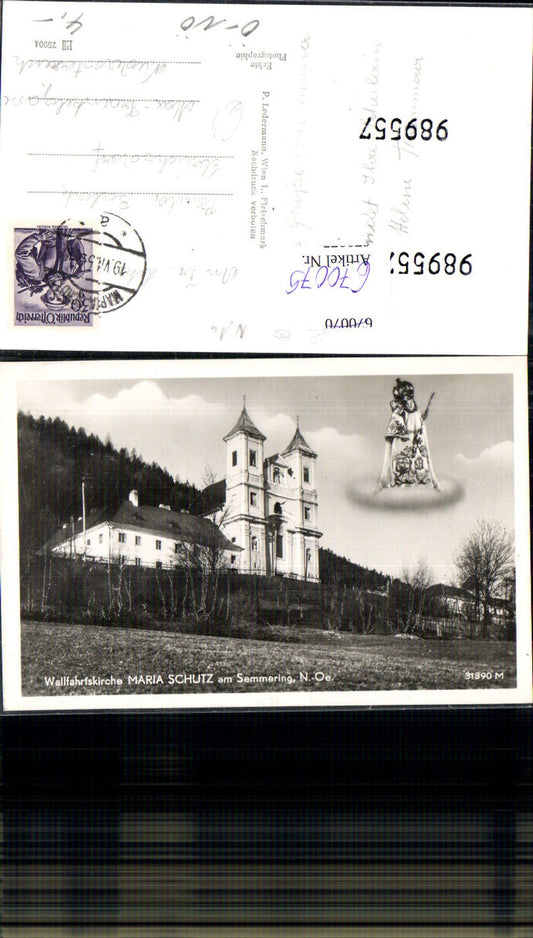 670075,Fotomontage Schottwien Maria Schutz Wallfahrtskirche Semmering Gnadenmutter