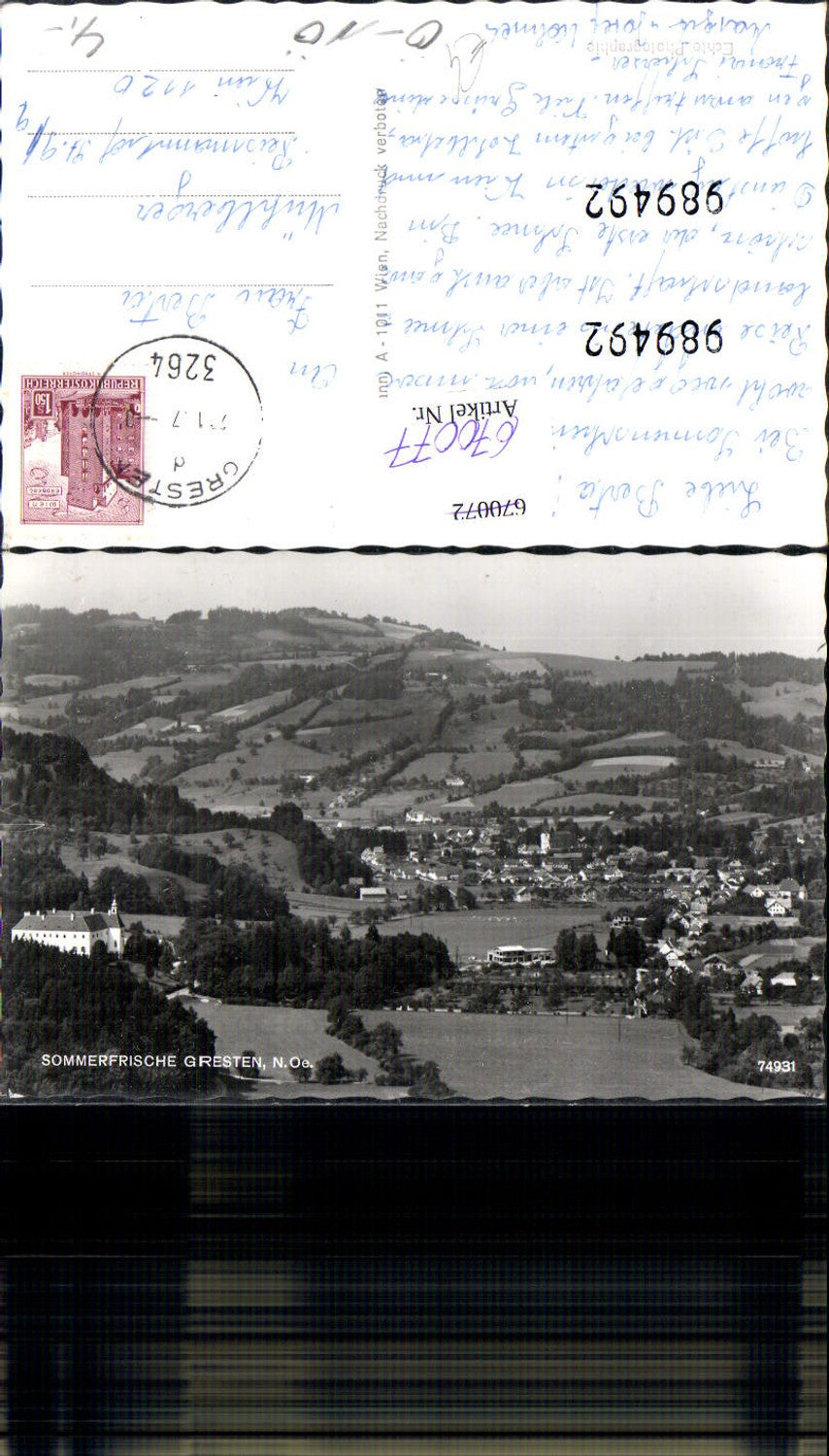 670077,Foto Ak Gresten Totale
