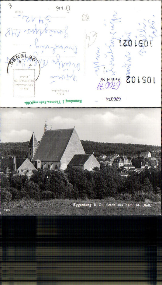 670079,Foto Ak Eggenburg Ansicht