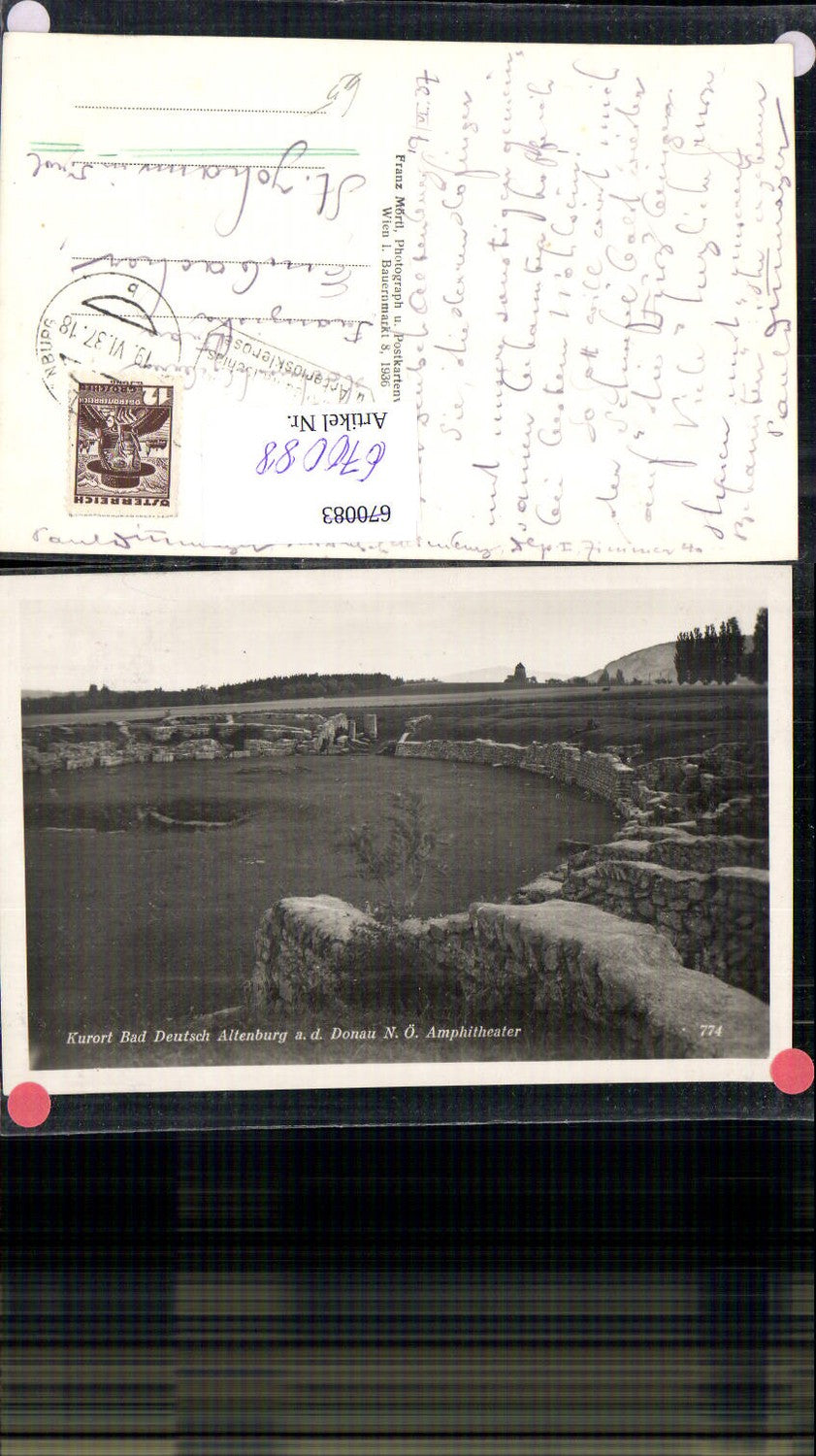 670088,Foto Ak Bad Deutsch-Altenburg Amphitheater