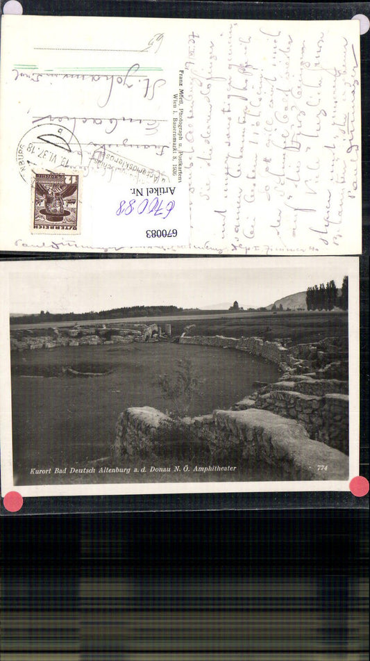670088,Foto Ak Bad Deutsch-Altenburg Amphitheater