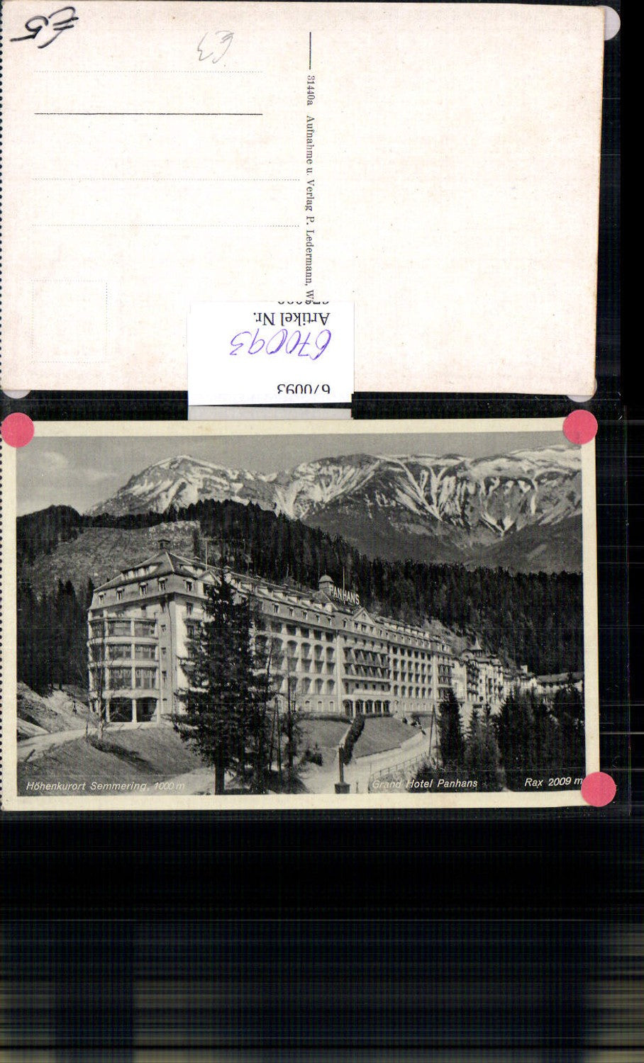 670093,Semmering Grand Hotel Panhans
