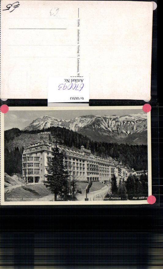 670093,Semmering Grand Hotel Panhans
