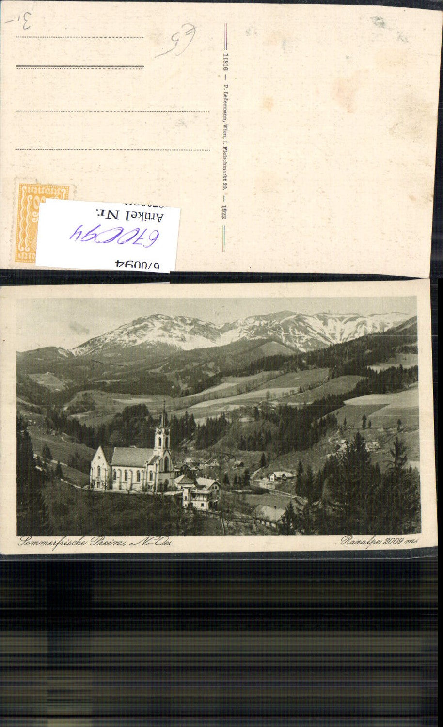 670094,Prein a. d. Rax Raxalpe Reichenau an der Rax